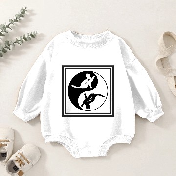 Discover Ying Yang Cat - Meow Baby Romper Sweatshirts