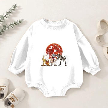 Discover halloween dinosaur skeleton ghost mummy Baby Romper Sweatshirts