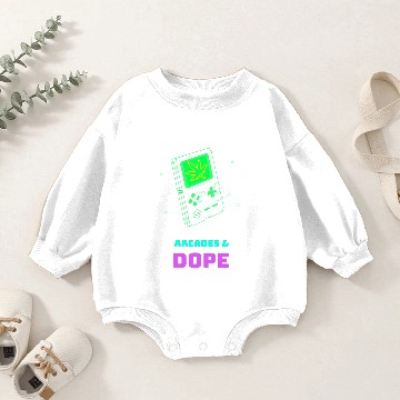 Discover Arcades and Dope Retro Gameboy Baby Romper Sweatshirts