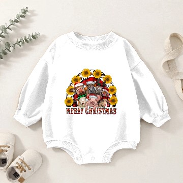 Discover Farm animals Rainbow Baby Romper Sweatshirts