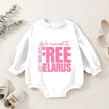Discover Free Belarus Dictator Freedom Protest Democracy Baby Romper Sweatshirts