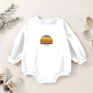 Discover Retro China Vintage Sunset Vacation Souvenir Baby Romper Sweatshirts