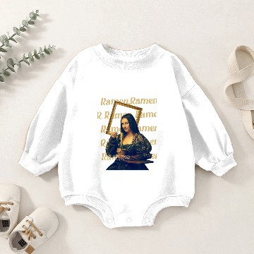 Discover Funny Mona Lisa Baby Romper Sweatshirts
