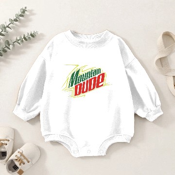 Discover Mountain Dude Baby Romper Sweatshirts
