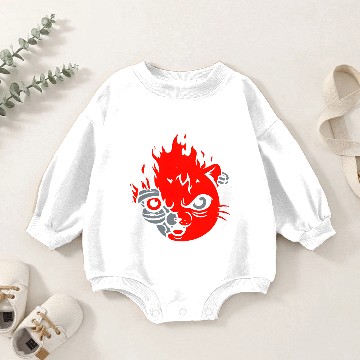 Discover Cyberpunk 2077 Baby Romper Sweatshirts