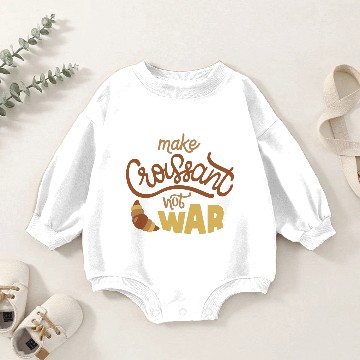 Discover Make Croissant Baby Romper Sweatshirts