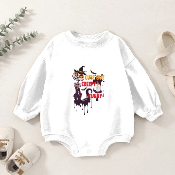 Discover cute but creepy funny Baby Romper Sweatshirts