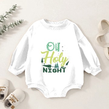 Discover Oh Holy Night Baby Romper Sweatshirts