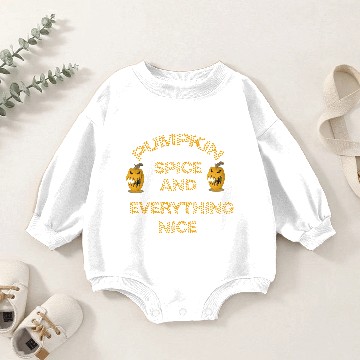 Discover pumpkin spice and everything nice Baby Romper Sweatshirts
