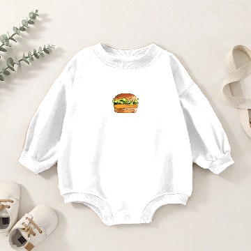 Discover Crazy Chicken Sandwich Lady Baby Romper Sweatshirts