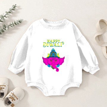 Discover Happy Diwali Baby Romper Sweatshirts