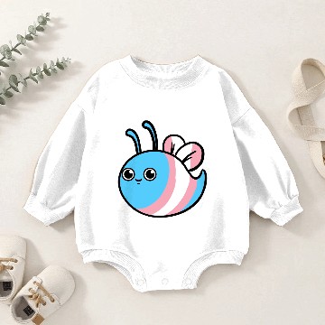 Discover Trans Pride Bee Transgender Pride Baby Romper Sweatshirts