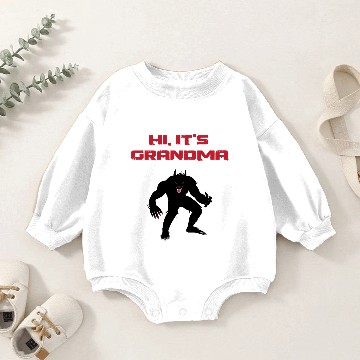 Discover Werewolf Grandma Baby Romper Sweatshirts