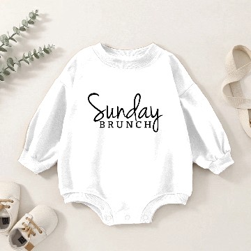 Discover sunday brunch Baby Romper Sweatshirts