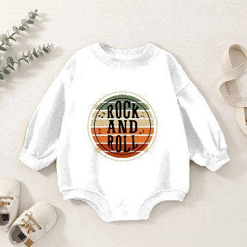 Discover Rock and Roll Retro Baby Romper Sweatshirts