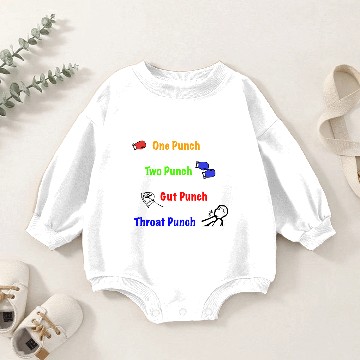 Discover One Punch Two Punch Baby Romper Sweatshirts