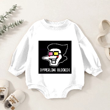 Discover Spamton HYPERLINK BLOCKED - Deltarune Sticker Baby Romper Sweatshirts