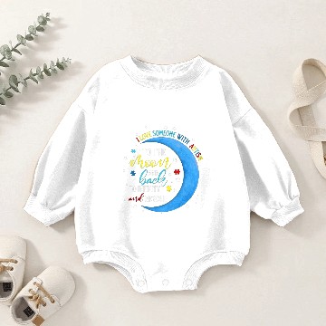 Discover I Love Someone With Autism Baby Romper Sweatshirts