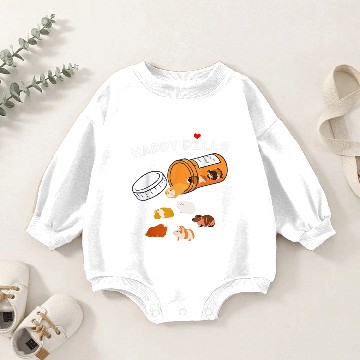 Discover Happy Pill Guinea Pig Baby Romper Sweatshirts