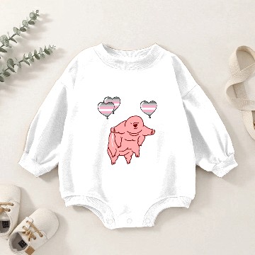 Discover Tardigrade Balloon Demigirl Pride Baby Romper Sweatshirts