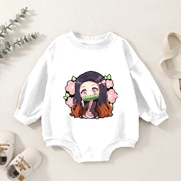 Discover Chibi Cute neko Baby Romper Sweatshirts