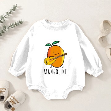 Discover Funny mango with mandolin Baby Romper Sweatshirts