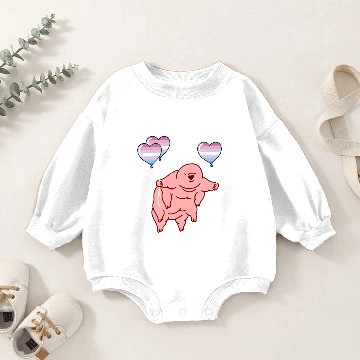 Discover Tardigrade Balloon Bigender Pride Baby Romper Sweatshirts