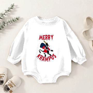 Discover Merry Krampus Baby Romper Sweatshirts