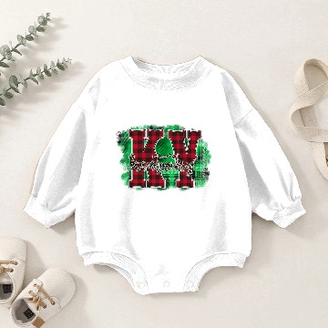 Discover Kentucky Leopard Christmas Baby Romper Sweatshirts