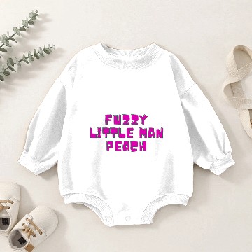 Discover Fuzzy Little Man Peach Old Gregg Baby Romper Sweatshirts