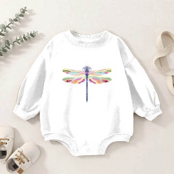 Discover Colorful dragonfly Baby Romper Sweatshirts