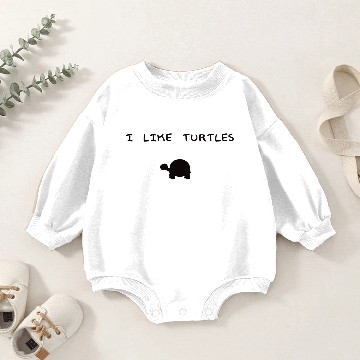 Discover I Like Turtles Baby Romper Sweatshirts