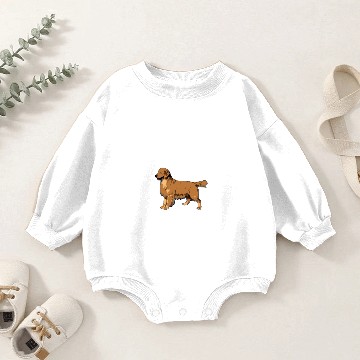 Discover Stay Golden Retriever Baby Romper Sweatshirts