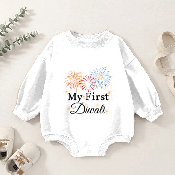 Discover My first Diwali Baby Romper Sweatshirts