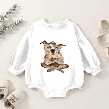Discover Dog Angry Dirty Comic Art Baby Romper Sweatshirts
