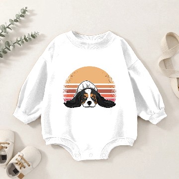 Discover Cavalier King Charles Spaniel Pullover Gift Women Baby Romper Sweatshirts