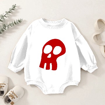 Discover Big red skull Vector icon 1c Baby Romper Sweatshirts