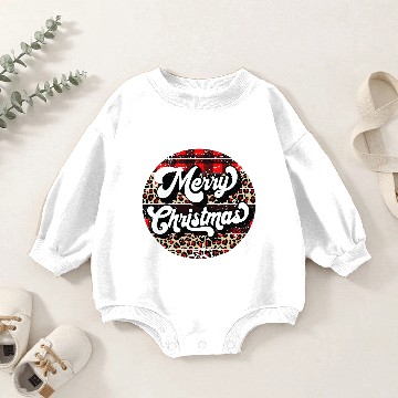 Discover Merry and Bright Christmas Sublimation Baby Romper Sweatshirts