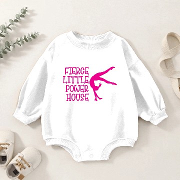 Discover Fierce Little Power House Baby Romper Sweatshirts