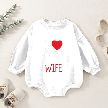 Discover I Love My Wife Baby Romper Sweatshirts