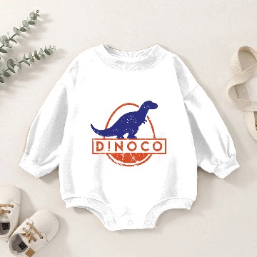 Discover Dinoco Rustic Color Baby Romper Sweatshirts