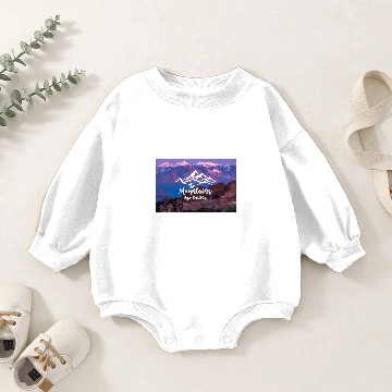 Discover The Mountains Are Calling Baby Romper Sweatshirts