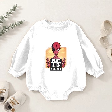 Discover Flat Mars Society Flat Earth Gift Baby Romper Sweatshirts