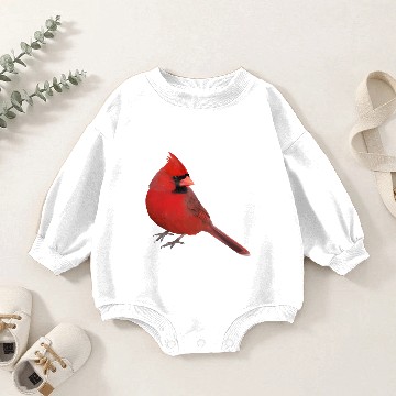 Discover Northern Cardinal Baby Romper Sweatshirts