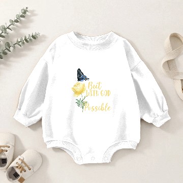 Discover Christian Bible Verse Butterfly Baby Romper Sweatshirts