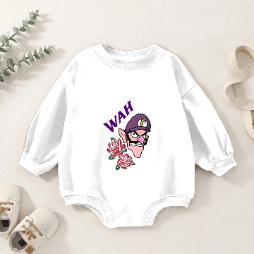 Discover Waluigi Voice Wah Baby Romper Sweatshirts