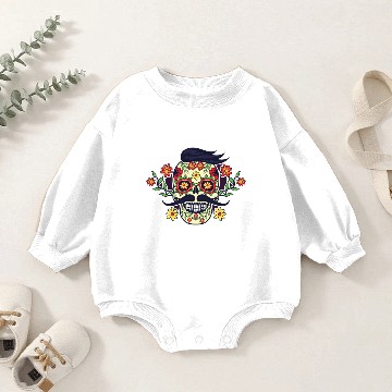Discover DAY OF THE DEAD Baby Romper Sweatshirts