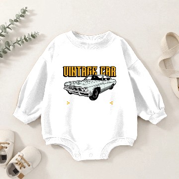 Discover vintage muscle car graphic Baby Romper Sweatshirts