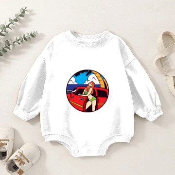 Discover Hobby Bikini Road Trip Baby Romper Sweatshirts