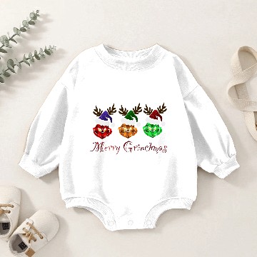 Discover Merry Grin Baby Romper Sweatshirts